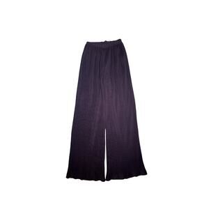 microplisse black pants